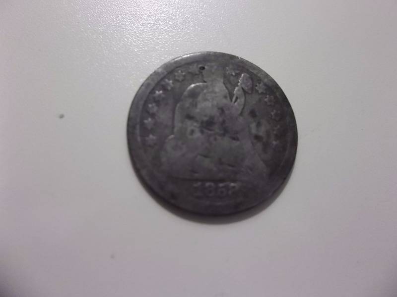 1858 Seated Liberty Dime