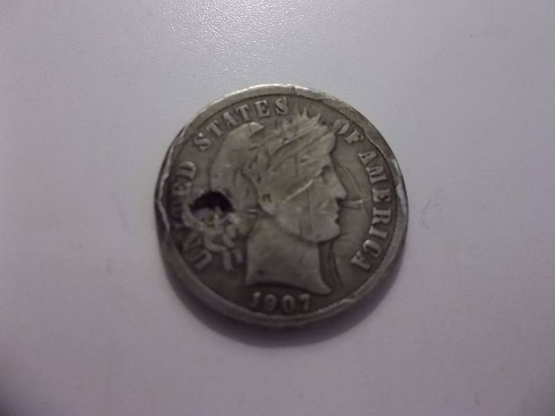 1907 Barber Dime