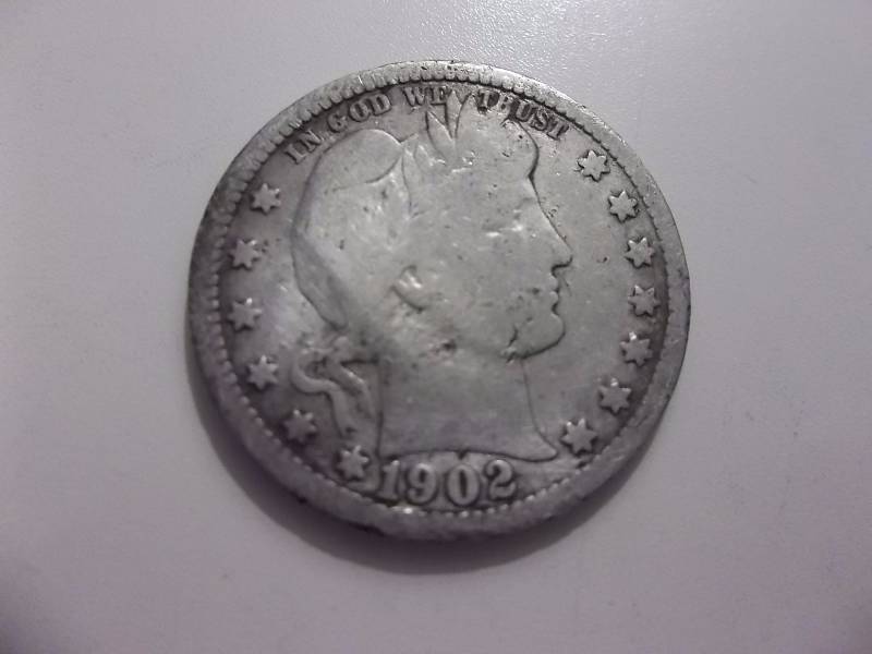 1902 O Barber Quarter