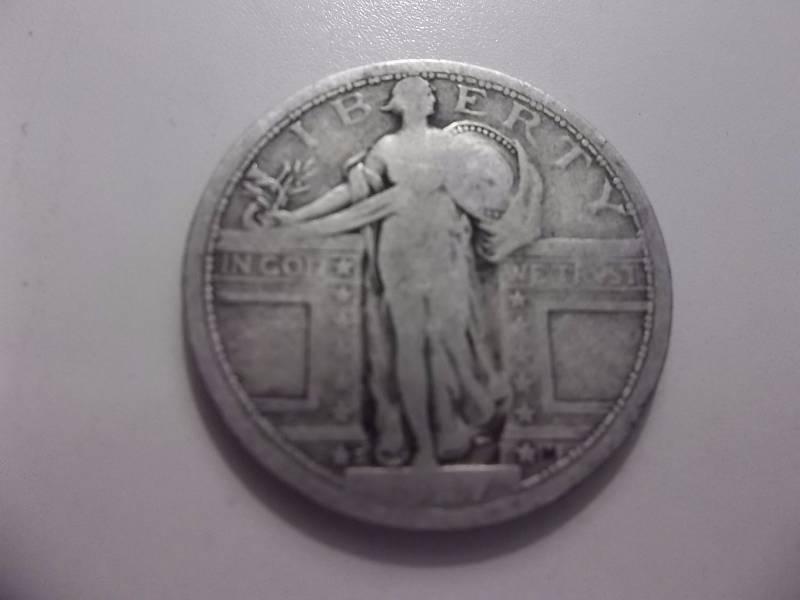 1917 S Standing Liberty Type One No Stars (IN VG8  $62.00)
