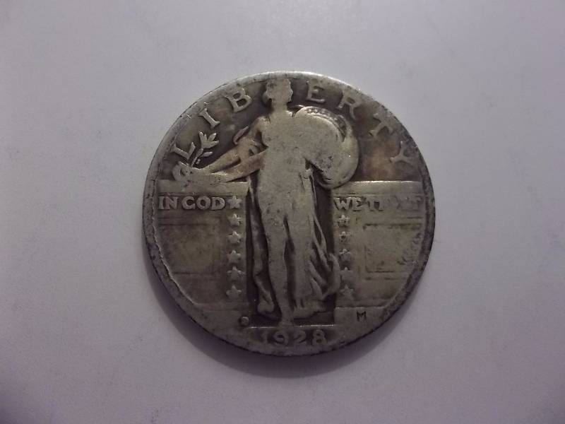 1928 D Standing Liberty Quarter Strong Date