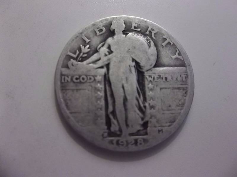 1928 D Standing Liberty Quarter Strong Date
