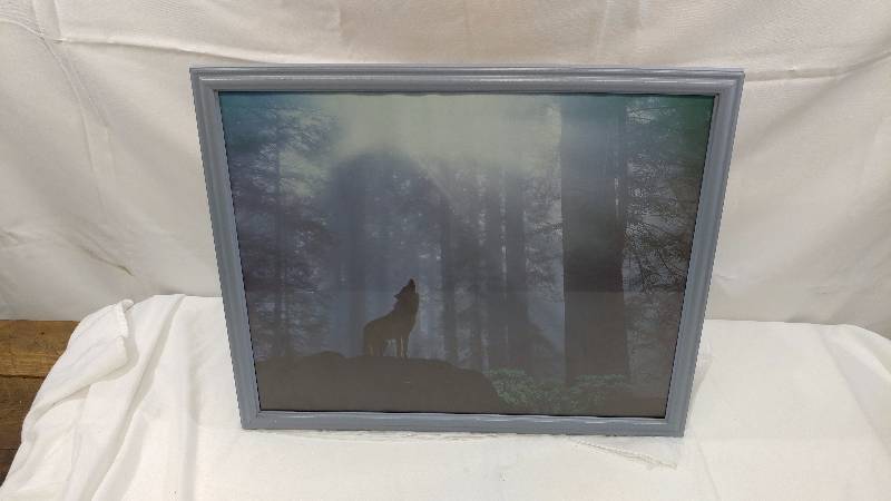 lot 62 image: Print of Wolf Howling
