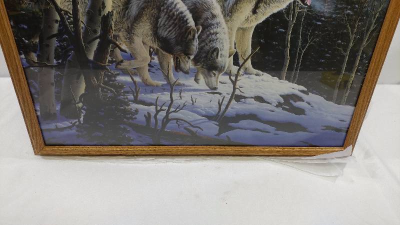 lot 64 image: Print of Three Wolves