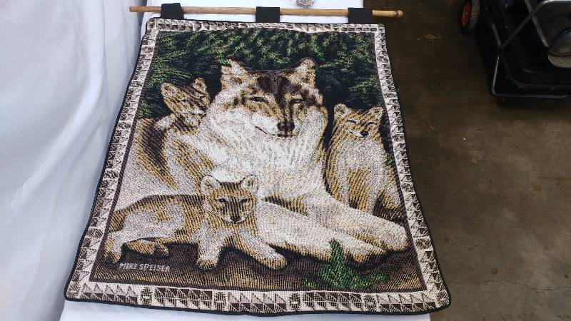 lot 72 image: Wolf Tapestry