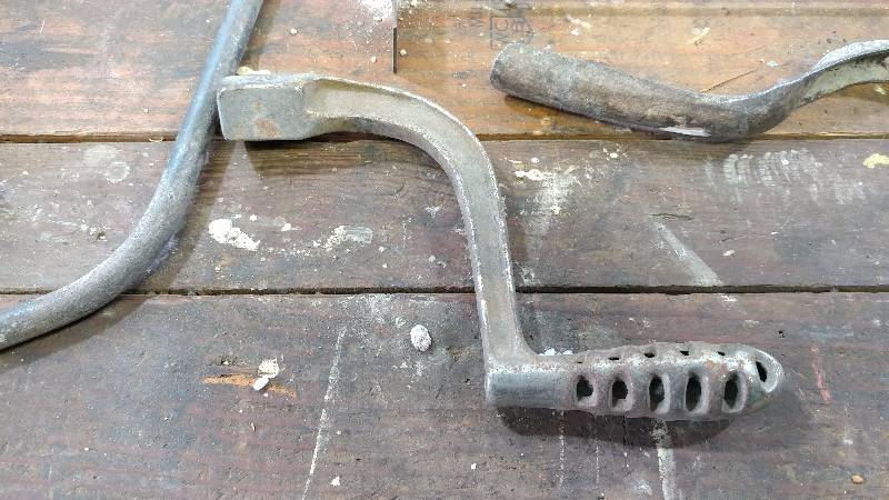 lot 106 image: Antique Bale Hook, Stove Parts, and Ect.