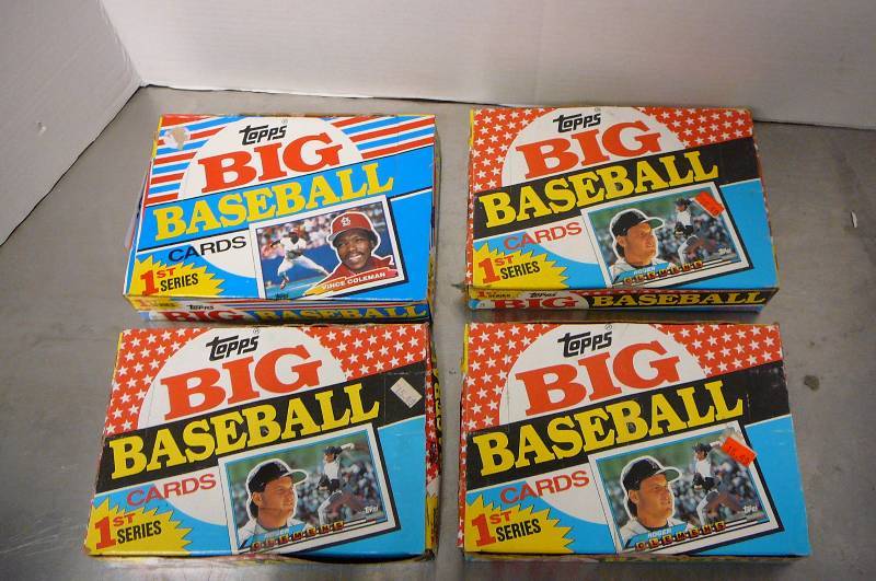 Topps Big Baseball Cards First Series 1988 4 boxes