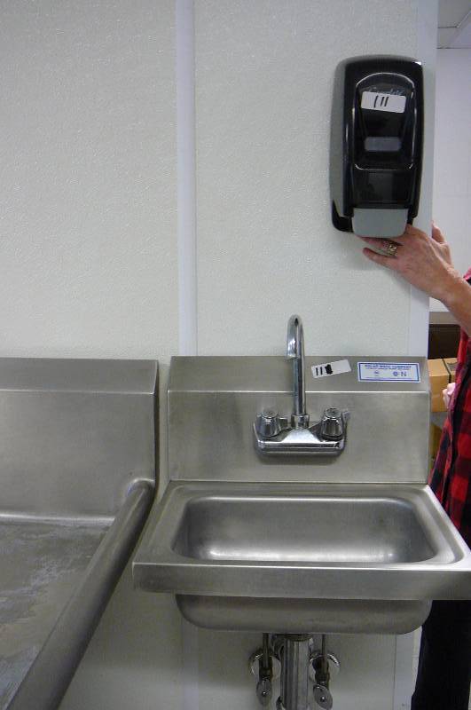 Hand Sink, 17 14 x 15 14,Towel Dispenser, Hand soap dispenser