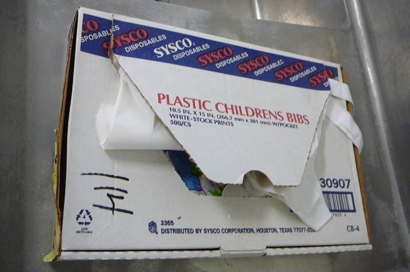 Kids Bibs almost full open box
