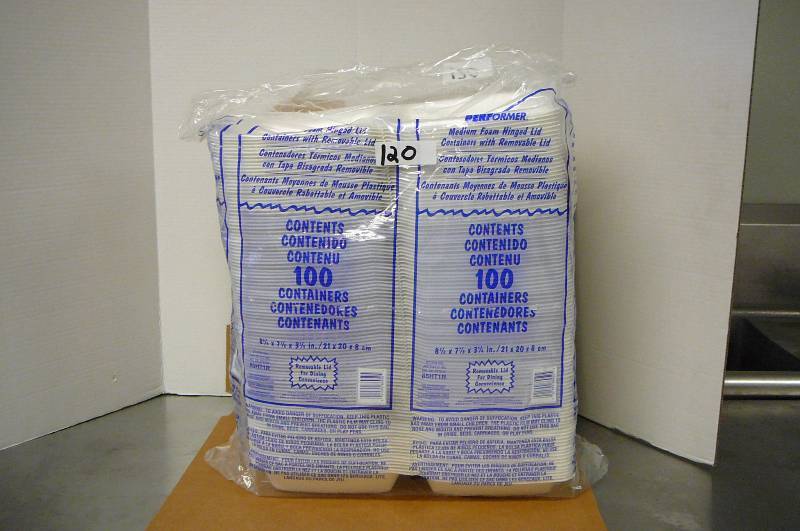 Hinged styro containers