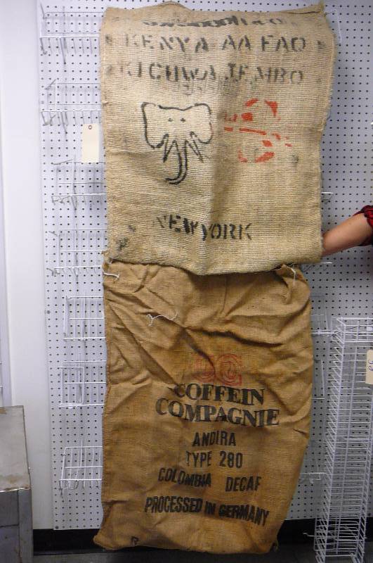 3- Burlap Coffee Bags