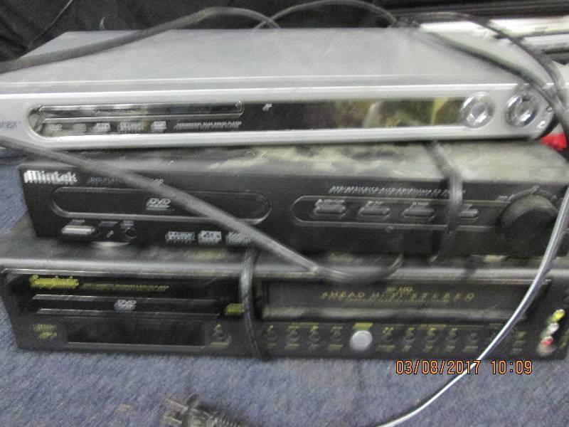lot 22 image: 3 dvd playes 1 memorex 1 mintex and...