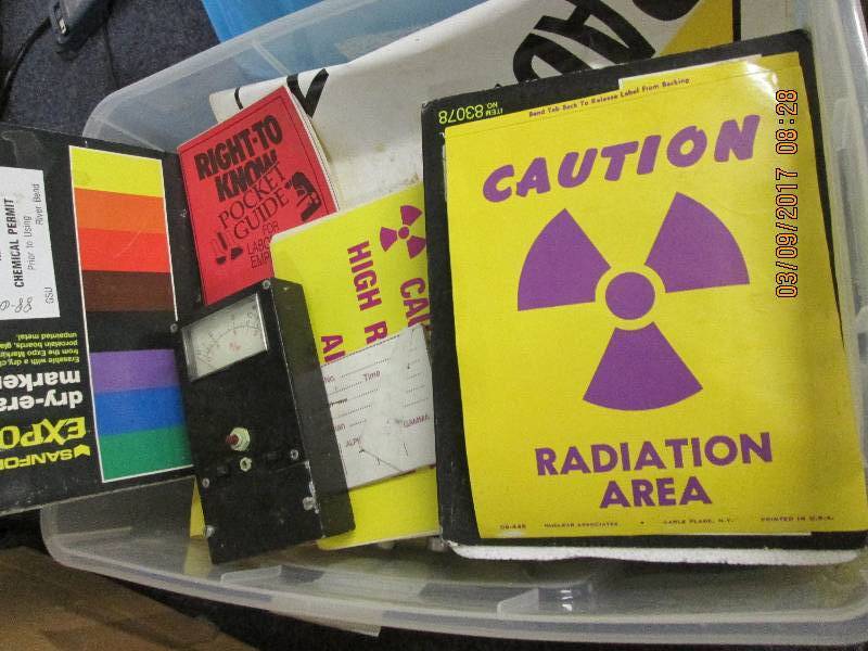 lot 47 image: plates, cups radiation stuff and ot...