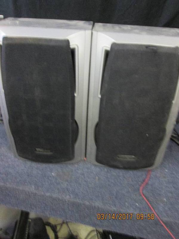 lot 90 image: 2 emerson speakers untested ...