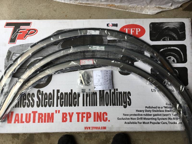 New F150 Stainless Steel Fender Trim Moldings
