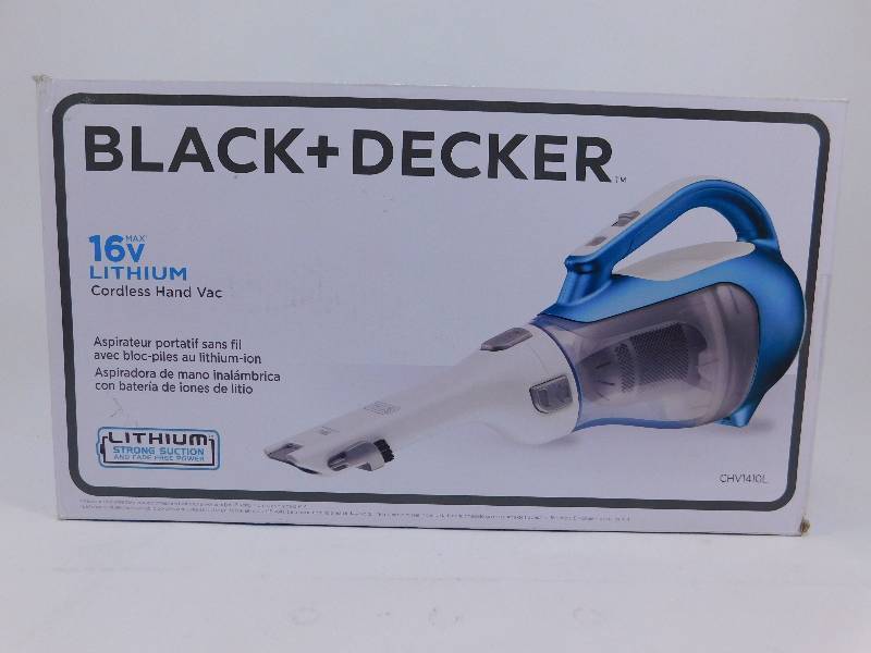lot 29 image: Black  Decker 16V Lithium Cordless Hand Vacuum