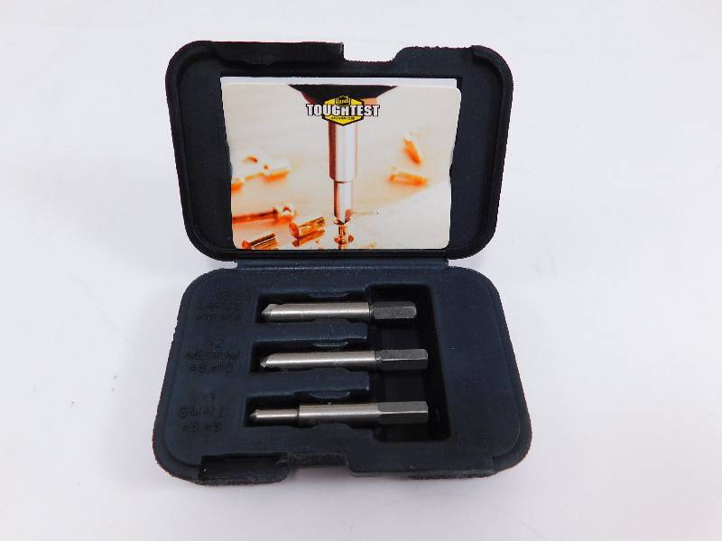 lot 31 image: New Handy Toughtest 3 Piece Screw Remover Set X1, X2, X3
