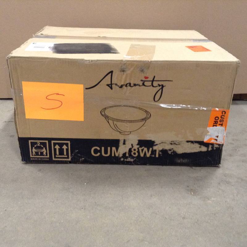 Avanti Undermount Bathroom Sink in White New