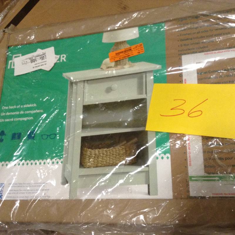 Sauder Original Cottage Side Table in Rainwater New