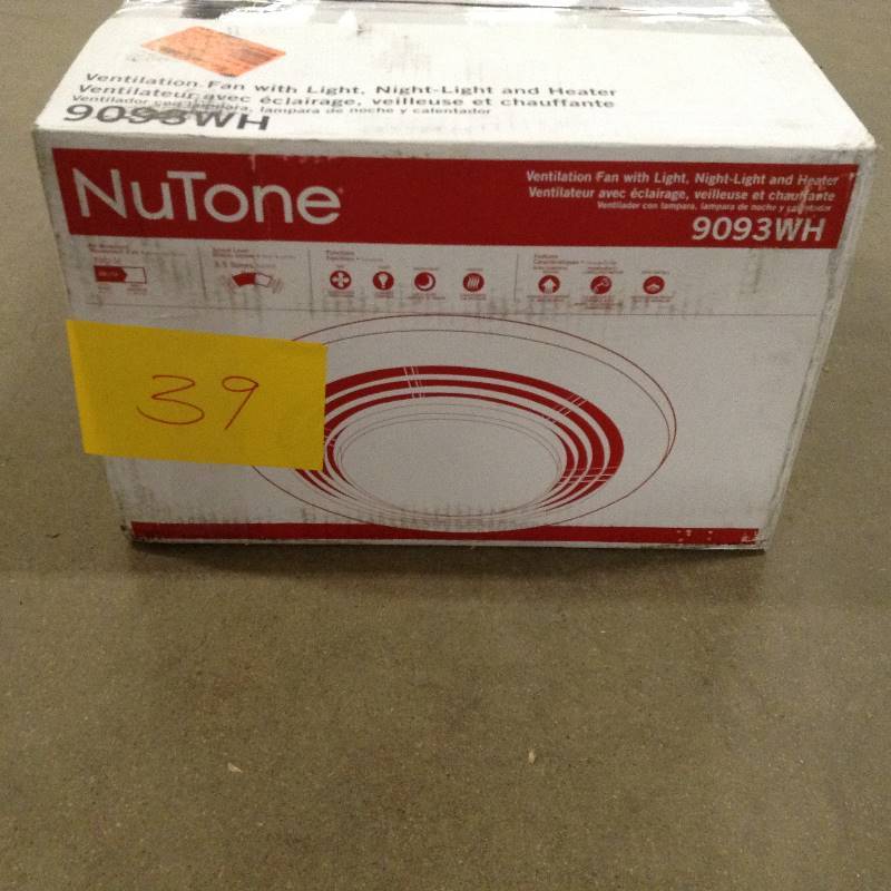 Nutone Model 9093WH Deluxe Heat A Ventlite never used
