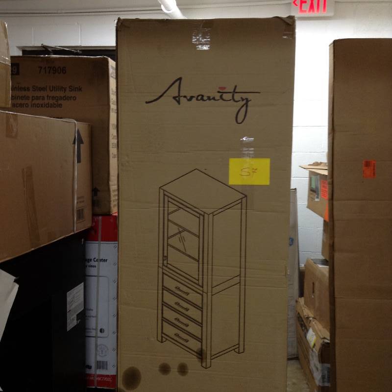 Avanity Modero 24 in. W x 71 in. H x 20 in. D Bathroom Linen Storage Tower Cabinet in Espresso New Retails for $800