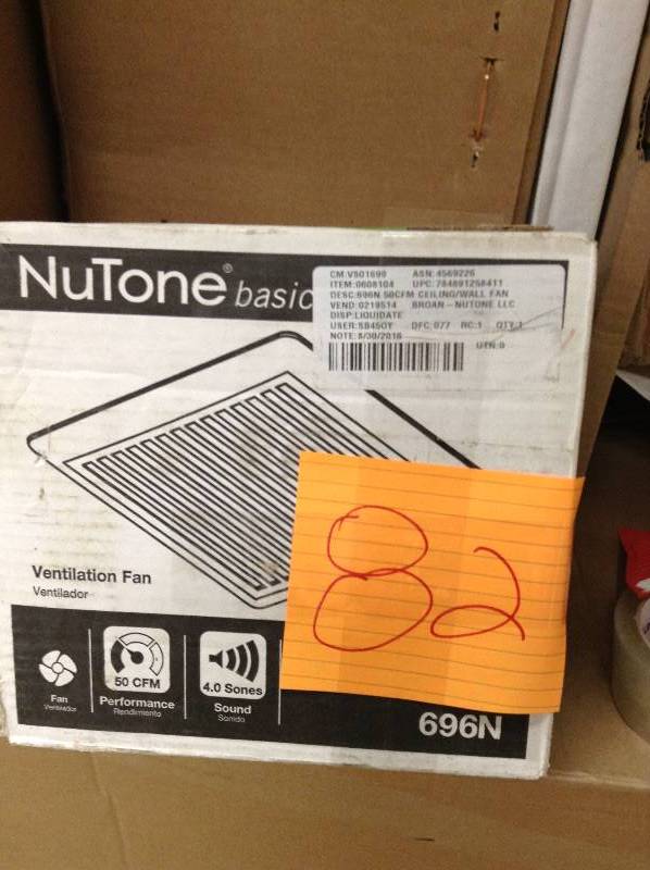 Broan Nutone Bath Ventilation Fan 696N