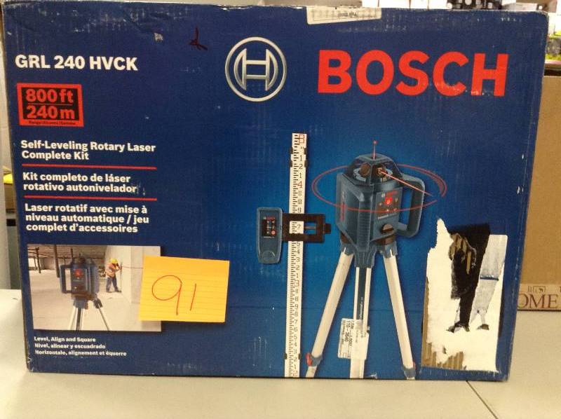 Bosch Self Leveling Rotary Laser Level Complete Kit 5 Piece Grl