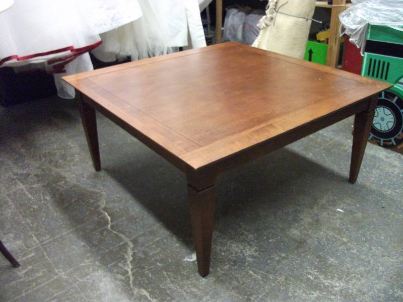 lot 14 image: Occasional Wood Table 36x36x17 (Sturdy)