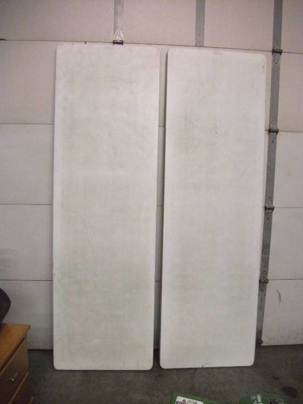 lot 45 image: 2-Lifetime 8 Foot Banquet Tables