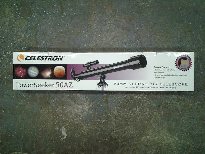 lot 9 image: Telescope Celeston Power Seeker 50 Az (Barely Used)