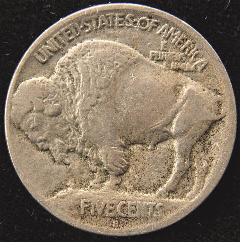 1913-S TYPE 1 BUFFALO NICKEL VG