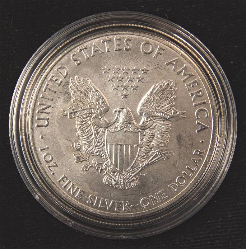 2013 AMERICAN SILVER EAGLE 1 TROY OZ. .999 FINE SILVER DOLLAR IN AIRTITE CAPSULE