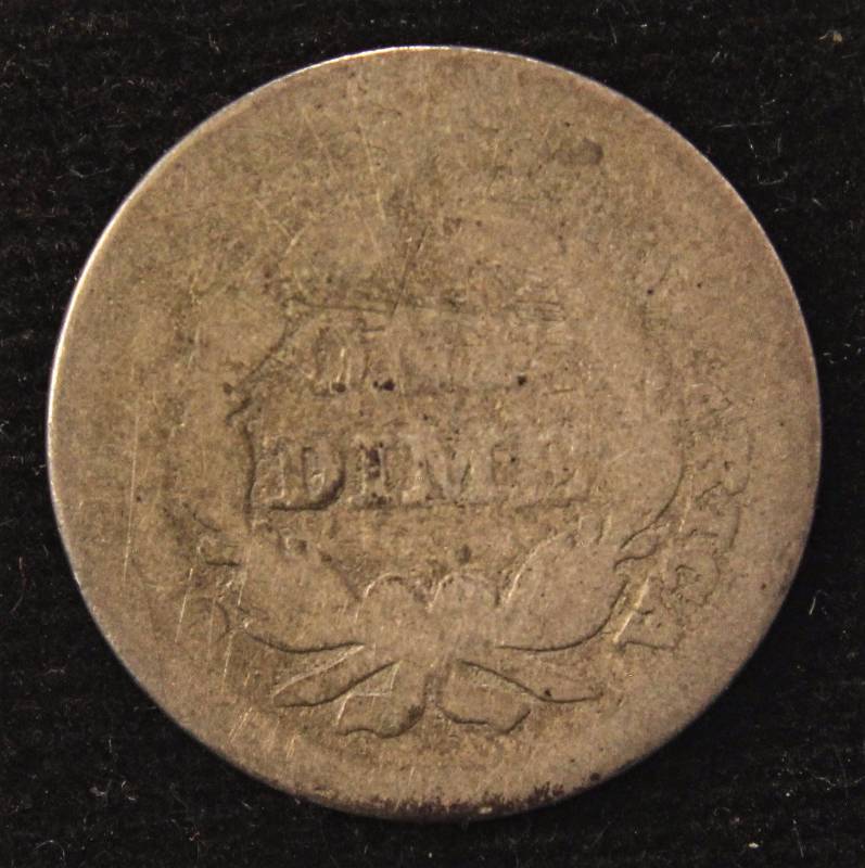 1853 WITH ARROWS SEATED LIBERTY SILVER DIME