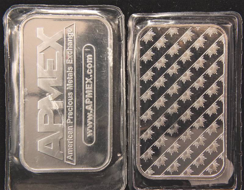 GROUP OF 2 - 1 TROY OZ. .999 FINE SILVER BARS