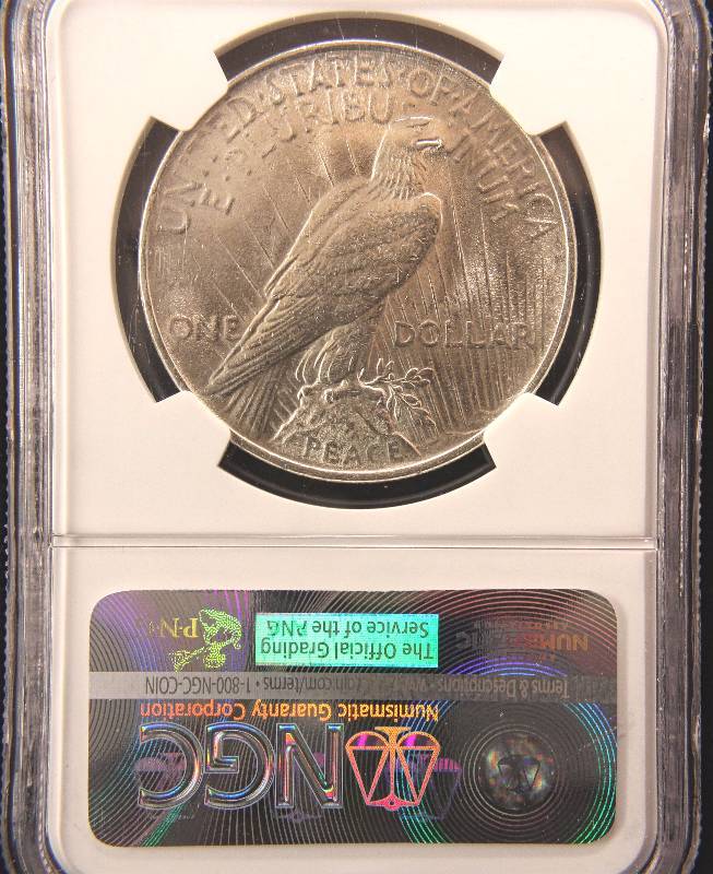 1922 PEACE SILVER DOLLAR MS61 NGC