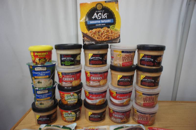 lot 154 image: Large Lot of Assorted Soups - All Items Expired In 2016 -
