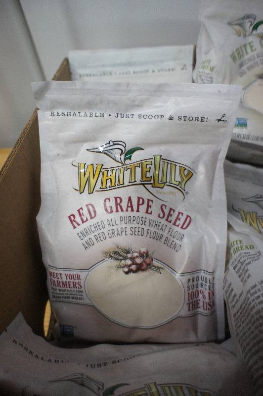 lot 167 image: Large Lot of Assorted White Lillys Wheat Flour - All Items Expire In 2016 -