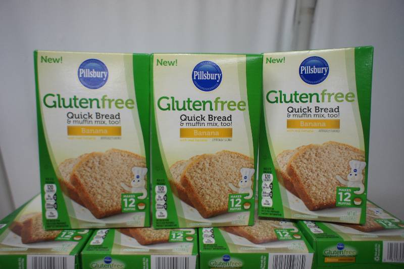 lot 183 image: Lot of 31 Boxes of Pillsbury Gluten Free Banana Bread Mix - All Items Expired In 2016 -