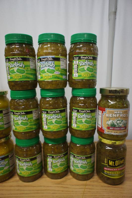 lot 196 image: Large Lot of Assorted Pickles and Relish - All Items Expired In 2016 -