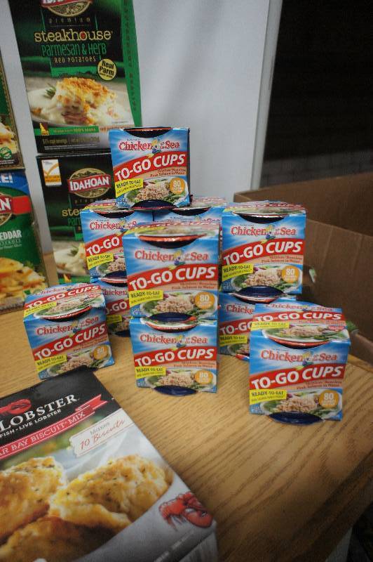 lot 212 image: Large Lot of Assorted Boxes of Potatoes, Noodles, Rice, and More - All Items Expired In 2016 -