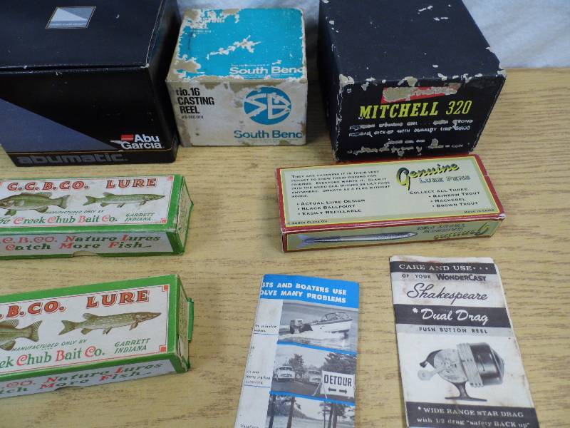 Empty Vintage Lure & Reel Boxes