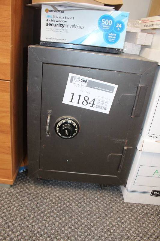 lot 1184 image: Yale Wheeled Combination Safe The Combination Available