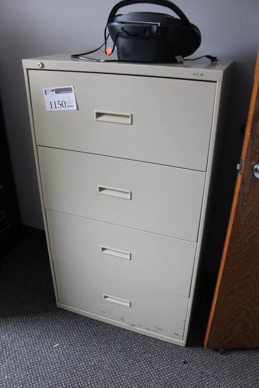 Hon 3 Drawer Metal Lateral File Cabinet St Paul Office Surplus