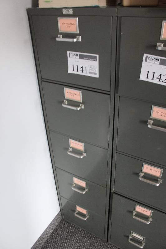 lot 1141 image: General Fireproofing Superfiler Fireproof 5-Drawer Metal File Cabinet