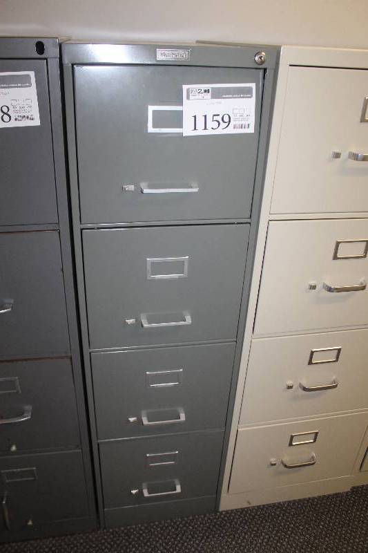 Haskell 4 Drawer Metal File Cabinet St Paul Office Surplus Sale