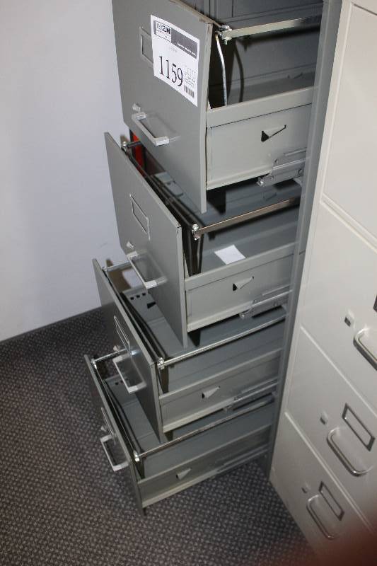 Haskell 4 Drawer Metal File Cabinet St Paul Office Surplus Sale