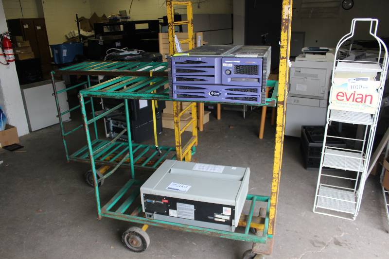 2-Shelf 4-Wheel Industrial Metal Cart