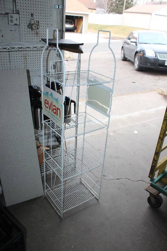 Evian Water 4-Shelf Display Rack