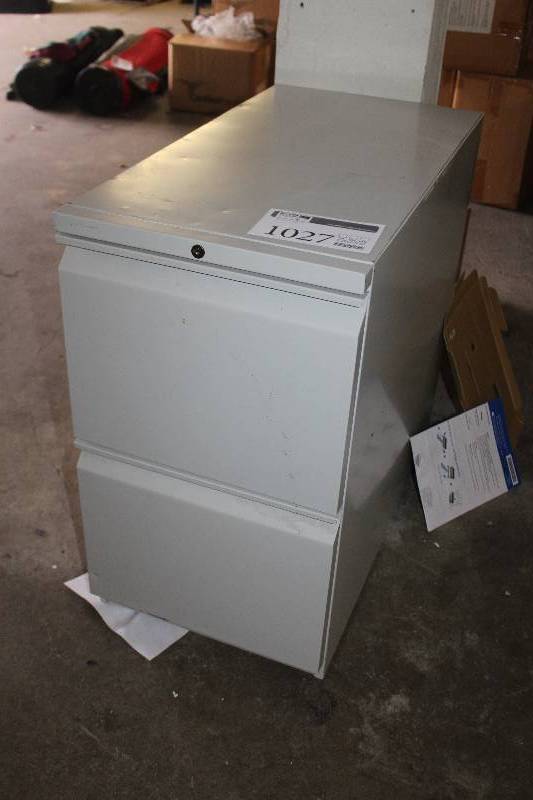 2-Drawer Rolling Metal File Cabinet