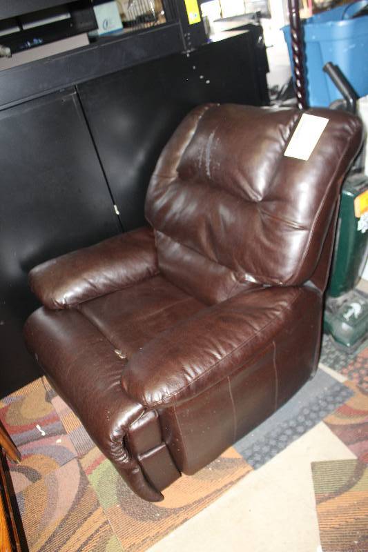 Brown Leather Recliner